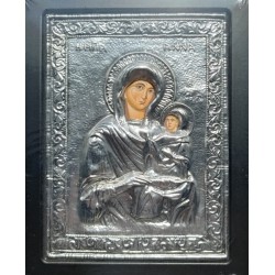 Kovová ikona sv. Anny s malou Pannou Marií