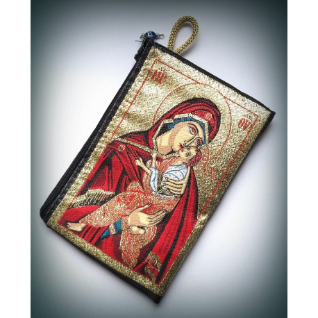 Peněženka s byzantskou ikonou Bohorodice a Krista C