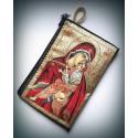 Peněženka s byzantskou ikonou Bohorodice a Krista B