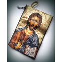 Peněženka s byzantskou ikonou Krista (6x10)